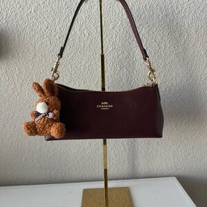 Coach Maroon Leather Bag